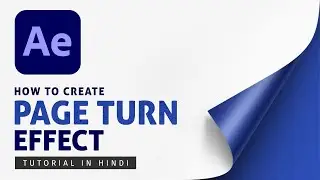 How to Create Page Turn Effect in After Effect | Page Flip Animation 