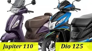 TVS Jupiter 110 vs Honda Dio 125 | Difference Between vs Honda Dio 125 & TVS Jupiter 110 |@RajuSNair