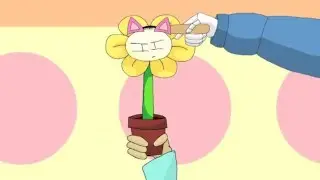 Flowey does the Baku Baku Nya Nya -- Undertale