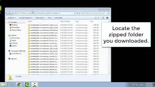 How to Open a Zipped Folder