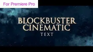 Cinematic Blockbuster 3D Titles - Motion Graphics Template