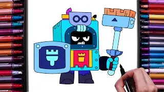 How to Draw ASH From Brawl Stars | How to Draw Brawl Stars