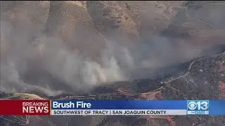 Hollow Fire Burning 500+ Acres in San Joaquin County