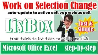 Assign ListBox items to active cell🔥Add items to ListBox🔥Unselect items🔥Table to listbox 