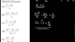 Core 2 - Algebra and Functions 1 - Simplifying Fractions (polynomials)