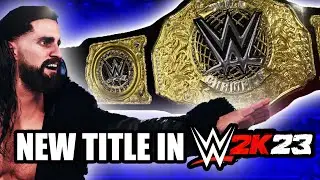 NEW WWE TITLE IS NOW IN WWE 2K23! | Modding Tutorial