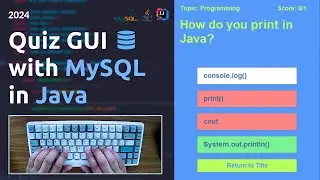 ASMR Programming - Quiz Game with MySQL Database - Java Beginner Project Tutorial