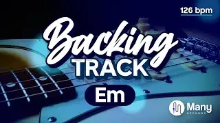 Backing track Em D C rock 126 BPM