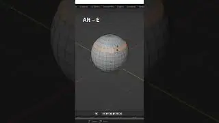 Blender Useful Hot keys | Extrusion Types