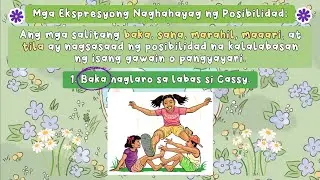 💟 (FILIPINO) Ano ang mga Ekspresyong Naghahayag ng Posibilidad? | #iQuestionPH