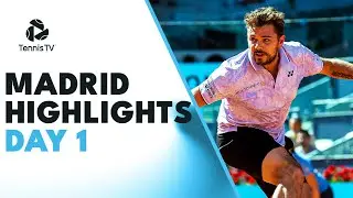 Wawrinka Takes On Cressy; Bublik, Schwartzman & More Feature | Madrid 2023 Highlights Day 1