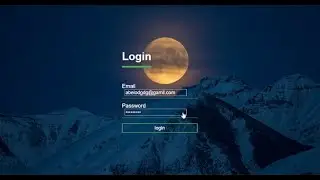 Login Form Validation using HTML CSS & Javascript