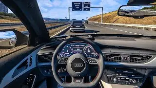 2016 Audi RS6 C7 Avant - Euro Truck Simulator 2 [Steering Wheel Gameplay]