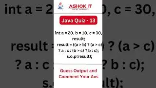 Java Quiz - 13 | Comment Your Answer