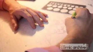 Phil Jimenez at his Drawing Table Talking Tools, Inking and Color