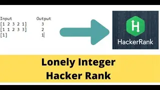 lonely Integer Hackerrank |Bitwise Operations |Competitive Programming| XOR operation in python