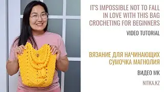 Crocheted Magnolia bag Video tutorial