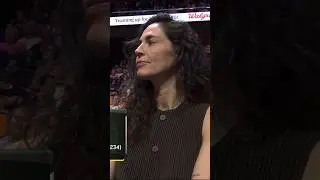 Sue Bird court side at the Connecticut Sun game