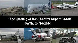 (4K) Plane Spotting At (CEG) Chester Airport (EGNR) On The 24/10/2024