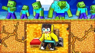 ZOMBİ KIYAMETİ vs GİZLİ LAV SIĞINAĞI 🧟 | Minecraft