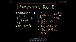 📚 Simpsons Rule - Approximate Integration 📚