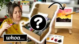 I Tried MYSTERY Etsy Art Supply Kits + YOUR Top Rated Paper Scissors