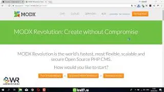 Установка MODX Revolution на локальный веб-сервер - openserver