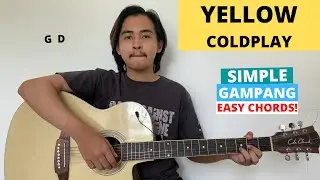 CHORD SIMPLE GAMPANG (Yellow - Coldplay) (Tutorial Gitar) Easy Guitar Chords!