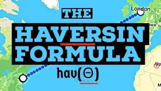 Calculate distance b/w two places with Haversine formula (in degrees) | Great circle distance