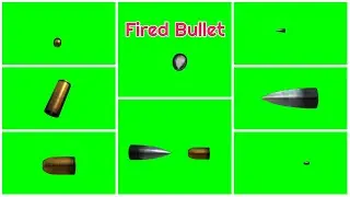 Fired Bullet Animation Green screen VFX Video HD