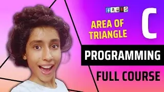C Program To Find Area Of Triangle, Heron's Formula, C Programming for Beginner, C Language Tutorial