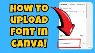 How to upload font in canva (Step By Step) 2024