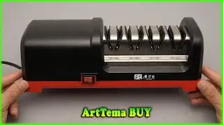 Top Chinese electric knife sharpener for a large kitchen TAIDEA TG2102. Aliexpress / Amazon shopping