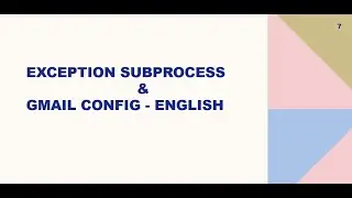 Exception Subprocess & Gmail Configuration