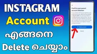 How to delete Instagram account Malayalam|2024|Instagram account delete