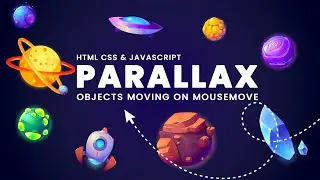 Awesome Parallax Mousemove Effect | Moving Background Objects On Mousemove - HTML, CSS & Javascript