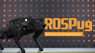 ROSPug Quadruped Bionic Robot Dog Powered by Jetson Nano ROS Open Source Python Programming