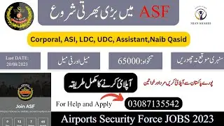 How to Apply For ASF Jobs 2023|How to Apply in ASF Online Registration | ASF Online Apply Process |