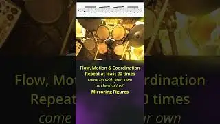 "Rhythmic Reflections: Mesmerizing Drum Set Mirroring!"#shorts  #drums #education