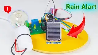 How to Make A Rain Detector At Home | Simple DIY Rain Detector Sensor | 0$ PCB Prototype