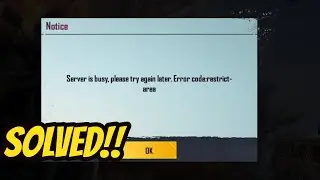PUBG Mobile Servers Officially Taken Down In India | Error code: restrict-area Server Busy | RDIam