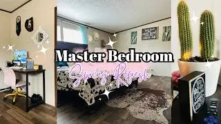 2024 Mobile Home Spring Refresh | Master Bedroom Refresh #springcleaning