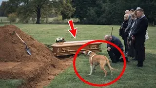 The dog behaved aggressively at the funeral, the reason shocked everyone!