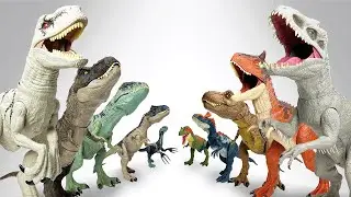 Jurassic World Dominion vs. Camp Cretaceous Haul | T-Rex, Indominus Rex and More!