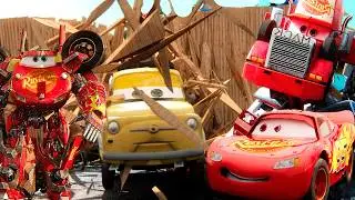 Lightning McQueen in Real Life Disney pixar Cars Drifts STORM