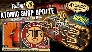 Fallout 76 RED ROCKET DUMPSTER BUNDLE - Atomic Shop Review August 20th - 27th 2024