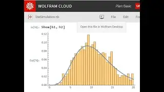 Using Mathematica/Wolfram-Cloud to simulate the rolling of a Die to compare to Chi-Square Distr.