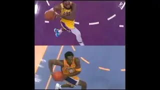 Lebron James Emulates Kobe Bryant with Epic Reverse Windmill Dunk | Lebron & Kobe Dunk Side by Side