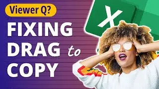 Drag to Fill Forumlas Not Working in Excel? Try This! 🔥 [VIEWER QUESTION]