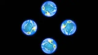 Earth Hologram Video 3D (Screen Down)